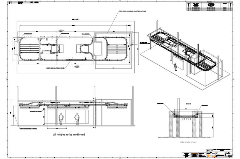 AT100 Power & Free Range-Förderbandprojekt im Gange AT100 Power & Free Range Conveyor Project Underway