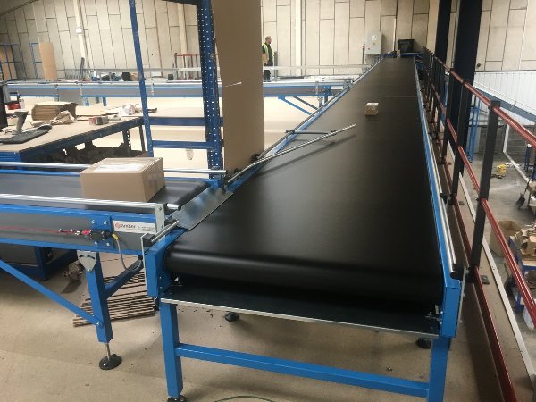 Installierte E-Commerce-Kartonhandhabungssysteme