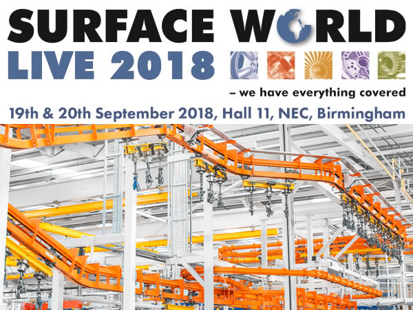Besuchen Sie uns auf der Surface World 2018 im NEC